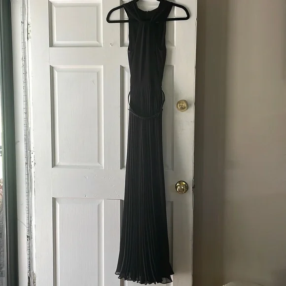 white house black market pleated dress Satin Pleated Midi Dress